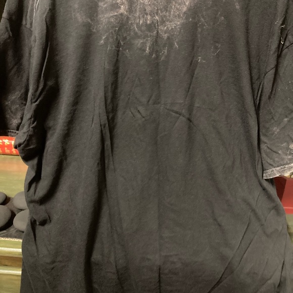 AC/DC tee. Black distressed style. Like new. XL. - Picture 3 of 5